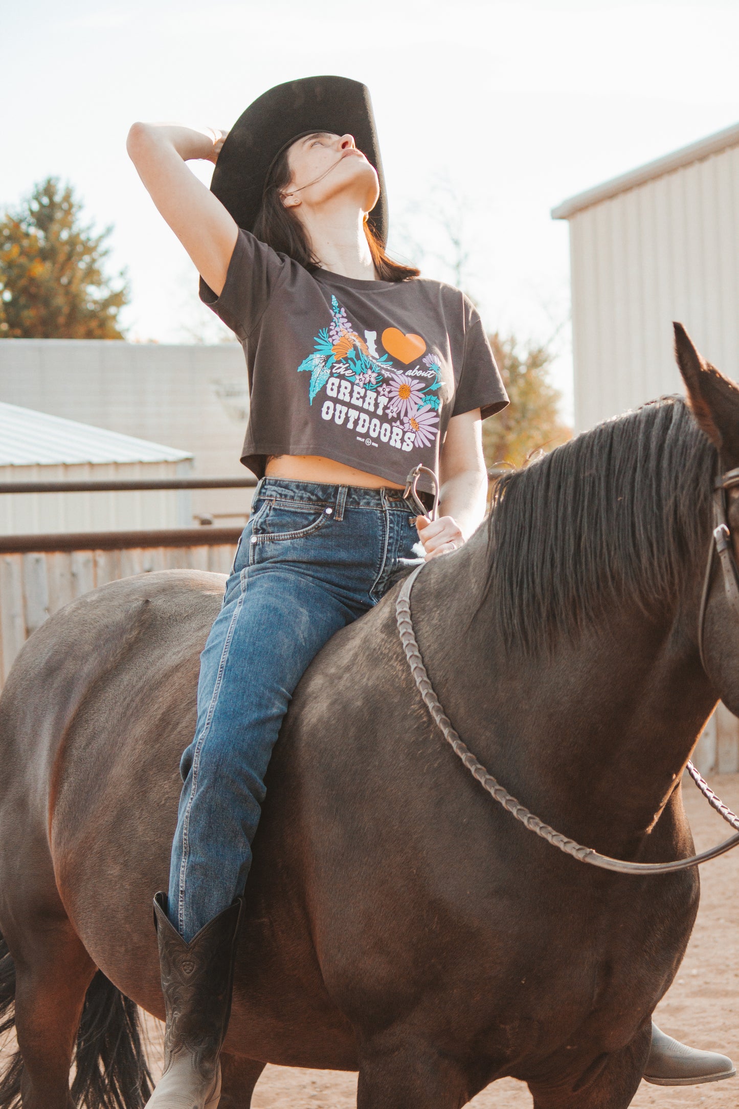 I Love (Reading About) the Great Outdoors Cropped Tee
