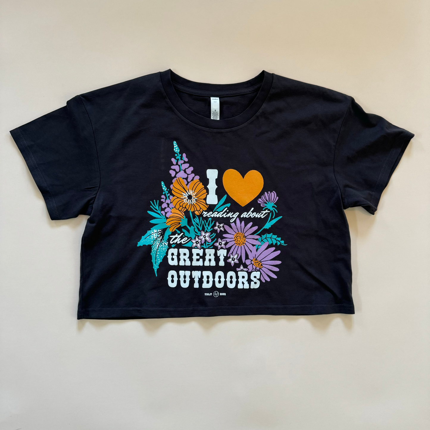 I Love (Reading About) the Great Outdoors Cropped Tee