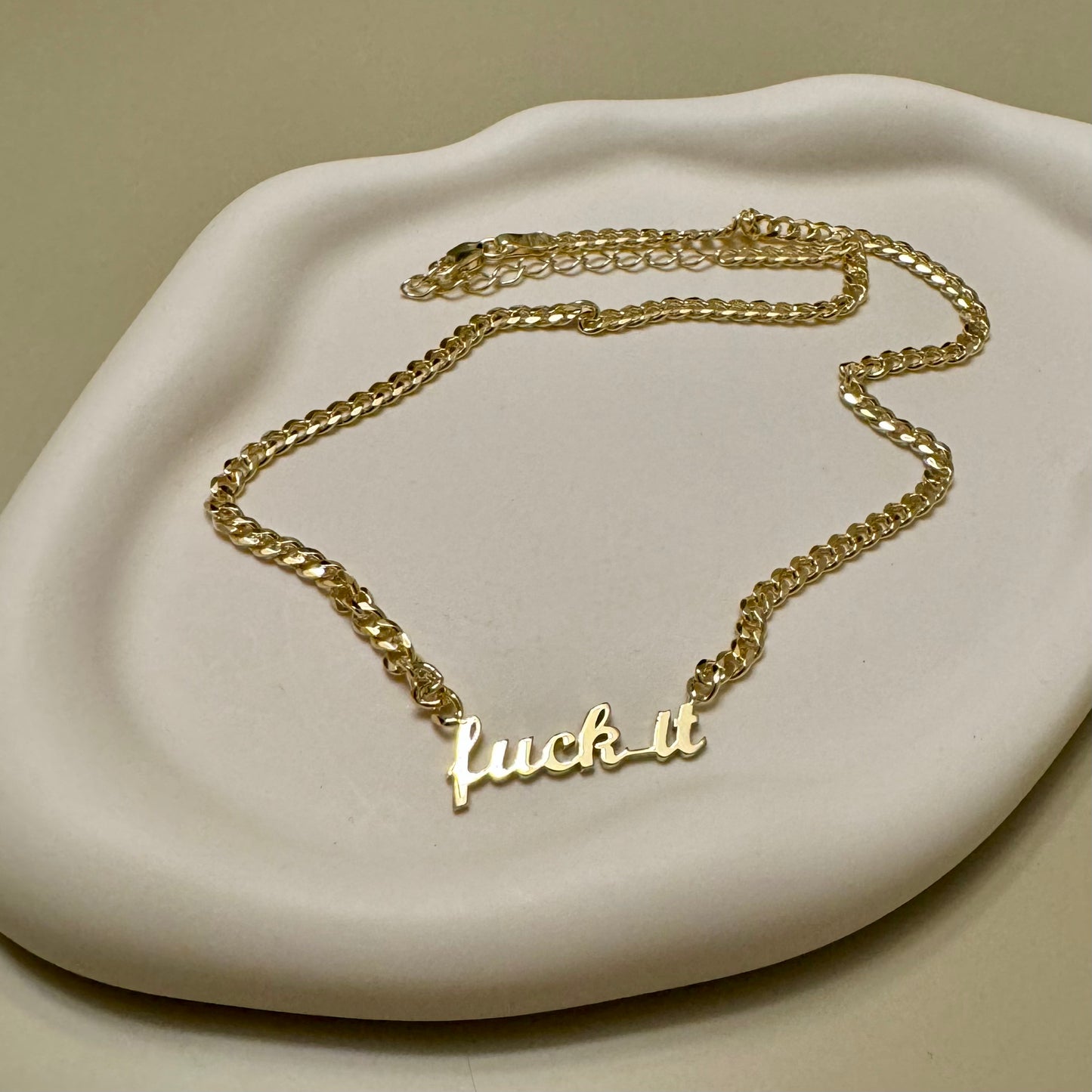 F*ck It Cuban Chain Necklace