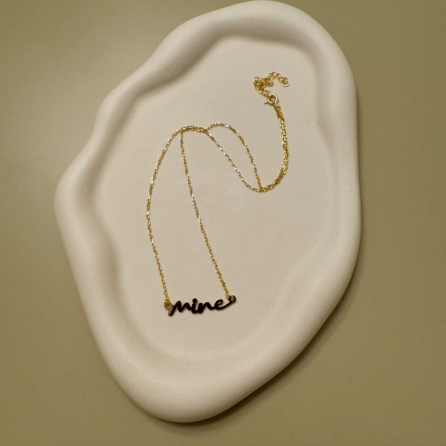 Mine Script Necklace