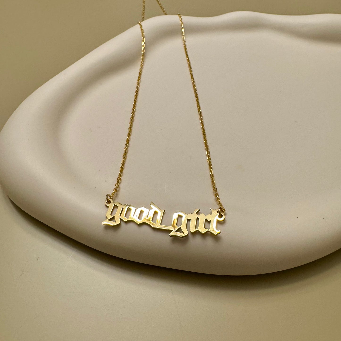 Good Girl Old E Necklace