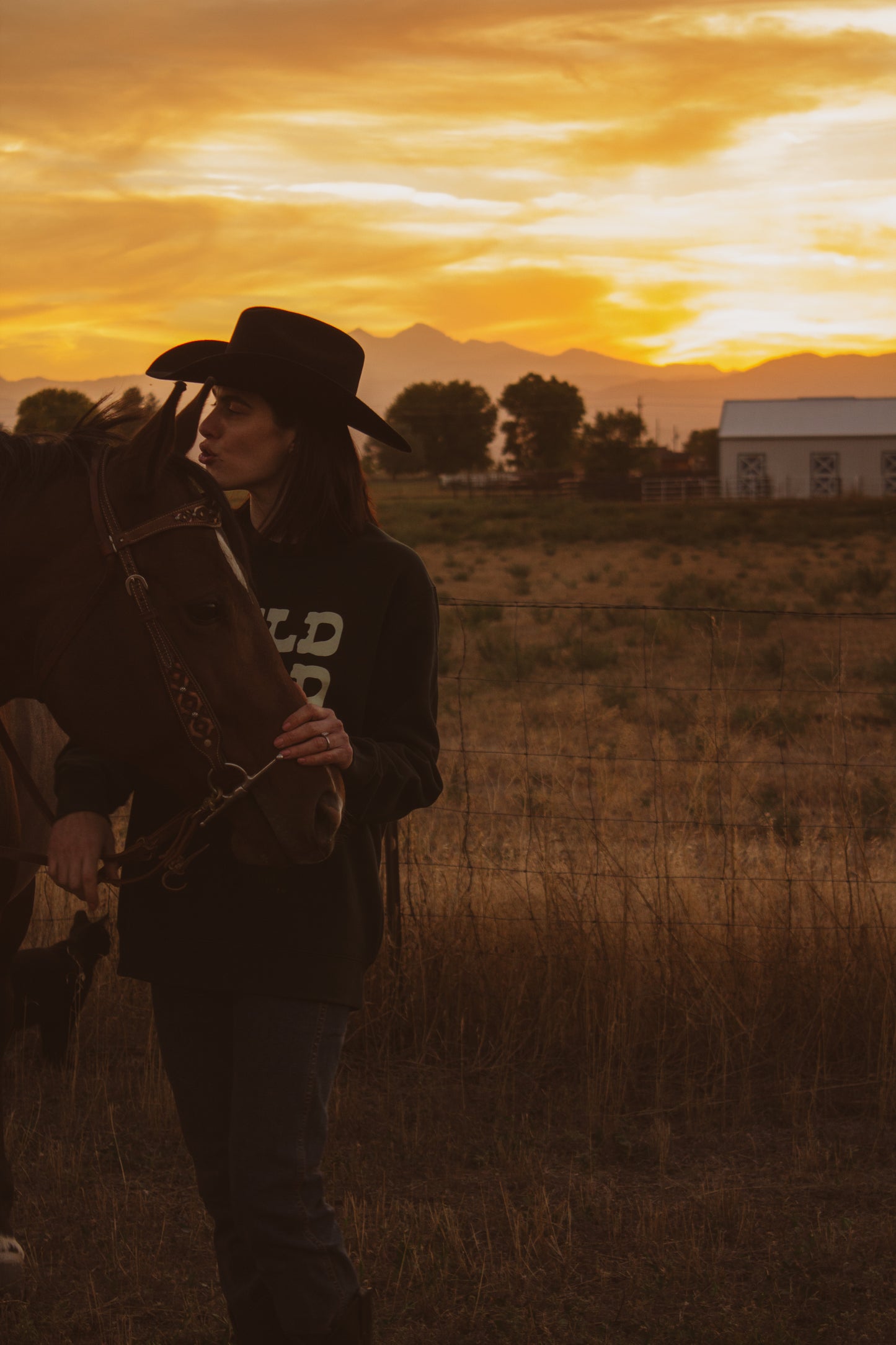Wild Wild Western Romance Crewneck Sweatshirt