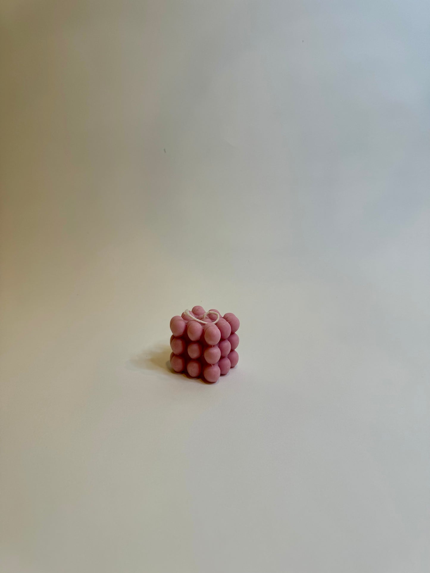 Heart Bubble Square Candle