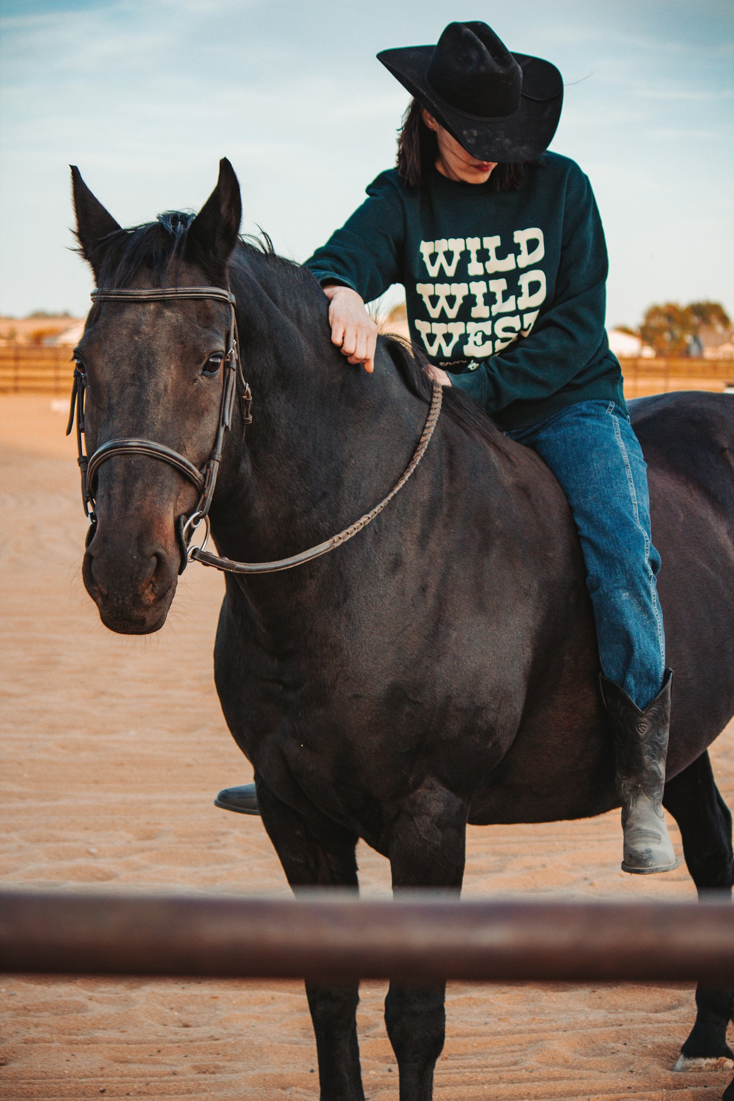 Wild Wild Western Romance Crewneck Sweatshirt