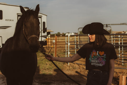 I Love (Reading About) the Great Outdoors Cropped Tee