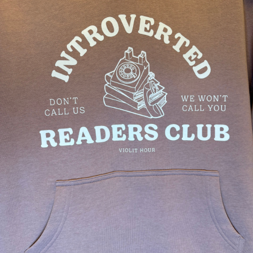 Introverted Readers Club Hoodie Sweatshirt