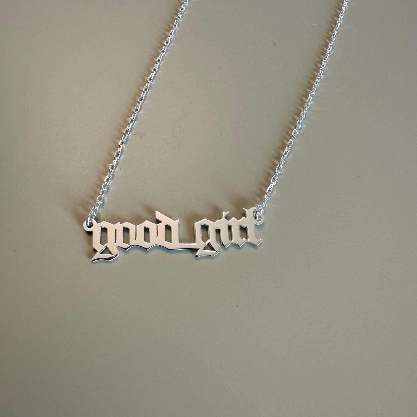 Good Girl Old E Necklace