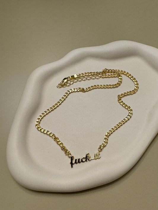 F*ck It Cuban Chain Necklace