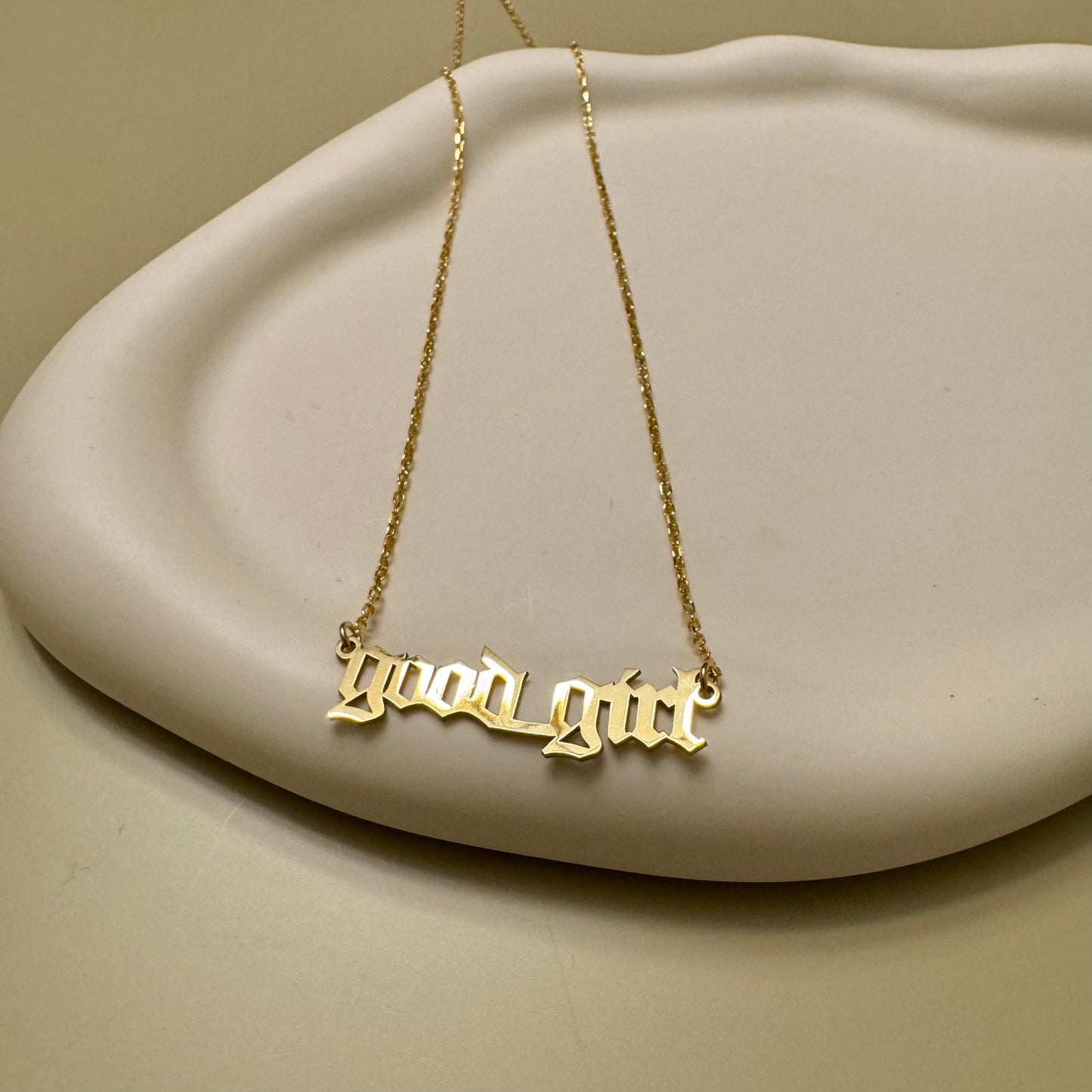 Good Girl Old E Necklace